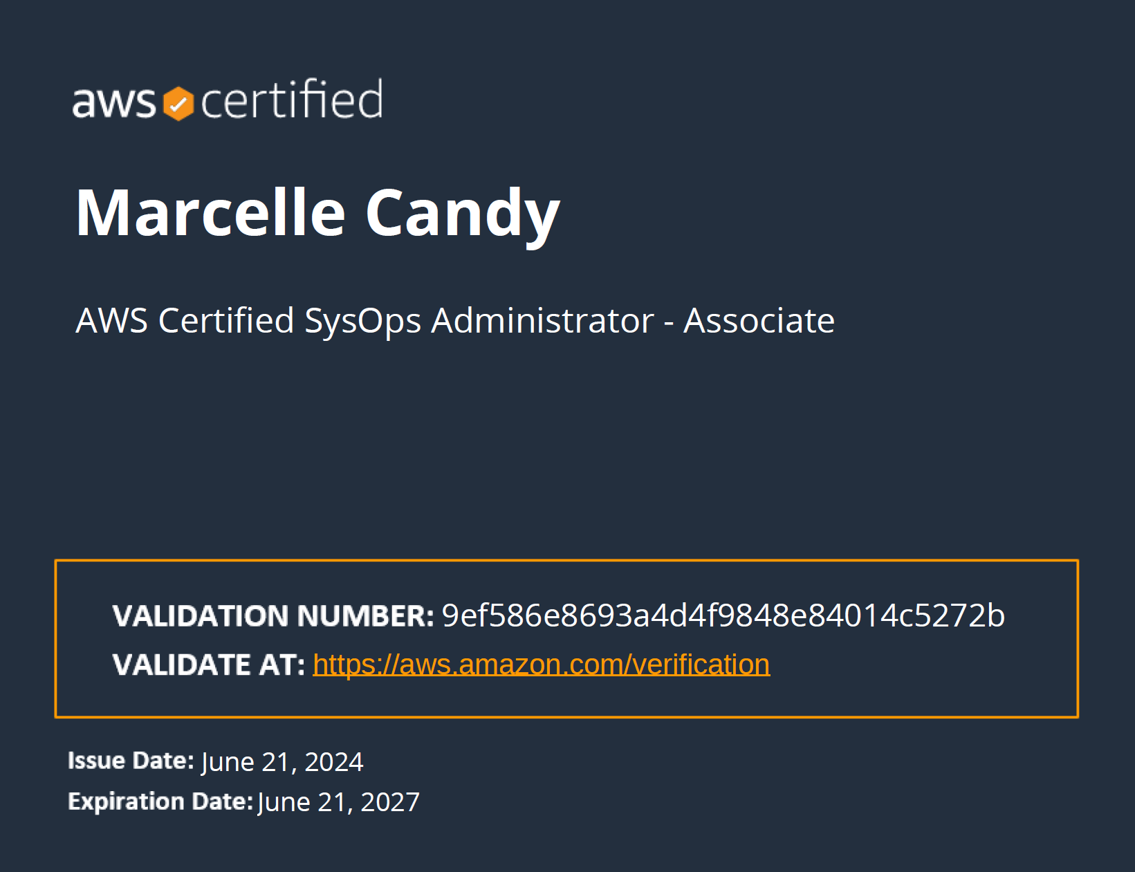 AWS Certified SysOps Administrator - Associate